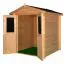 Holz-Gartenhaus 2,2 x 2,2 Meter (inkl. Dach) | Naturbelassen | Satteldach Abbildung