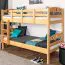 Etagenbett 90 x 190 cm | Massivholz: Buche | Natur Lackiert | umbaubar in zwei Einzelbetten | Premium-Qualität | inkl. Rollroste Abbildung