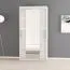 120 cm breiter Kleiderschrank mit 5 Fächern und 2 Türen | Farbe: Weiß Abbildung