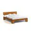 Wildeiche-Bett massiv | 200 x 200 cm | Wildeiche | Geölt | Natur Abbildung