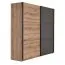 229 cm breiter Kleiderschrank mit 2 Türen, 6 Fächern und 3 Schubladen | Farbe: Eiche | Tiefe: 64 cm Abbildung