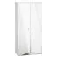 90 cm breiter Kleiderschrank mit 2 Türen | Farbe: Weiß Abbildung