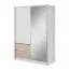 Kleiderschrank | 2 Türen | 1 Kleiderstange | 2 Schubladen | 6 Fächer | 5 Einlegeböden | 154 cm breit | MDF Abbildung