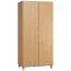 93 cm breiter Kleiderschrank mit 2 Türen | Farbe: Eiche Abbildung