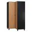 102 cm breiter Kleiderschrank mit 2 Türen | Farbe: Schwarz Abbildung