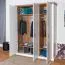 181 cm breiter Kleiderschrank mit 3 Türen | Farbe: Weiß Abbildung