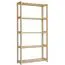 Bücherregal - 50 cm breit, Kiefer Holz-Massiv, Farbe: Natur Abbildung