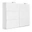 Kleiderschrank Hochglanz, Farbe: Weiß / Weiß - 222 x 269 x 64 cm (H x B x T) Abbildung