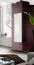Stylische Wohnwand Hompland 187, Farbe: Weiß / Schwarz - Abmessungen: 170 x 160 x 40 cm (H x B x T), mit genügend Stauraum