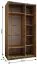 Kleiderschrank / Schiebetürenschrank | 6 Fächer | Farbe: Weiß | 245,5 x 140 x 64 cm | 2 Kleiderstangen | Soft-Close | Spiegel | 2 Schiebetüren