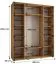 Weißer Schiebetürenschrank Tharo, auch für Wohnzimmer geeignet, platzsparend, viel Stauraum, Anti Staubbürsten, 235,2 x 200 x 45 cm, Einlegeböden