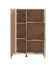 Vitrine | Farbe: Kaschmir / Eiche Artisan | eine Glastür | sechs Fächer | 85 x 40 x 122 cm | breit | getöntes Glas | ABS | für Wohnzimmer