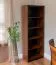 Regal Mojokerto 15, Farbe: Walnuss / Schwarz - Abmessungen: 194 x 80 x 39 cm (H x B x T)