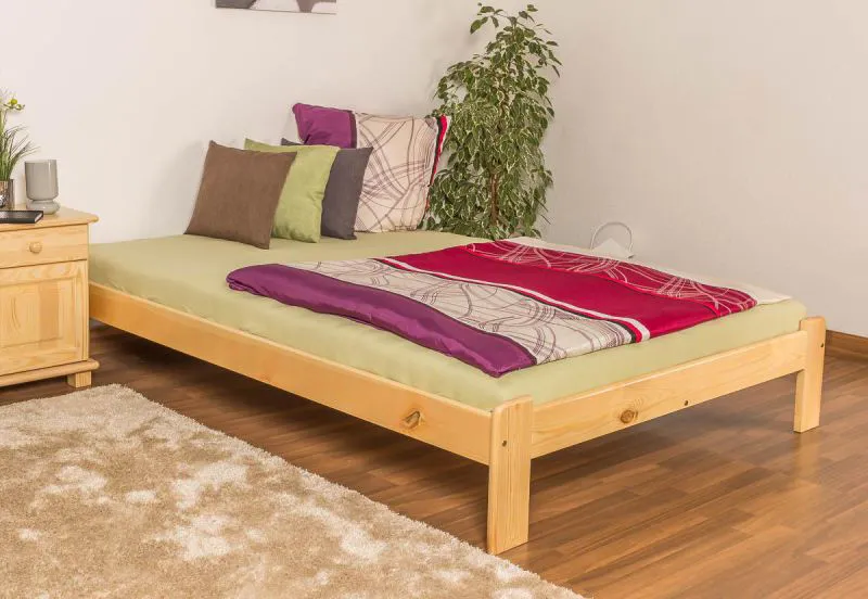 Futonbett Kiefer 140 x 200 cm Natur Abbildung