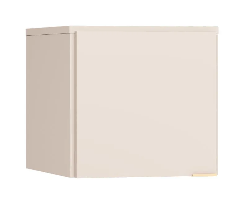 Schrankaufsatz für Kleiderschrank Tacuarembo 12 | Farbe: Beige | eine Tür | Soft-Close-Funktion | Maße: 46,5 x 57 x 45 cm