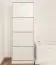 Schuhkommode Schuhschrank Kiefer Holz massiv, Farbe: Weiß 150x58x30 cm, Massivholz Schuhschrank