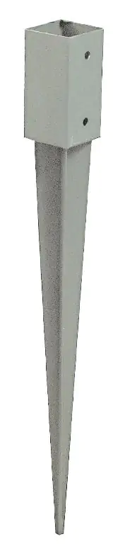 Pfostenschuh, verzinkt - Maße: 7 x 7 cm