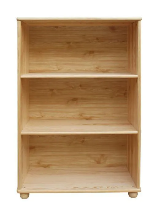 Regal, Küchenregal, Wohnzimmerregal, Bücherregal - 100 cm breit, Kiefer Holz-Massiv, Farbe: Natur Abbildung