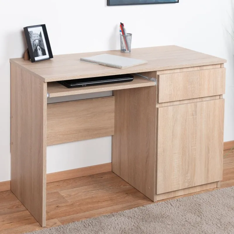 Schreibtisch Olavarria 01, Farbe: Sonoma Eiche - 75 x 110 x 51 cm (H x B x T)