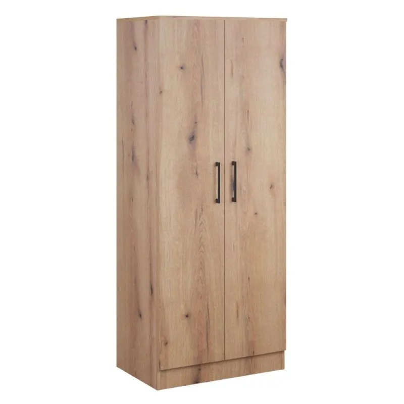 82 cm breiter Kleiderschrank mit 2 Türen | Farbe: Eiche Abbildung