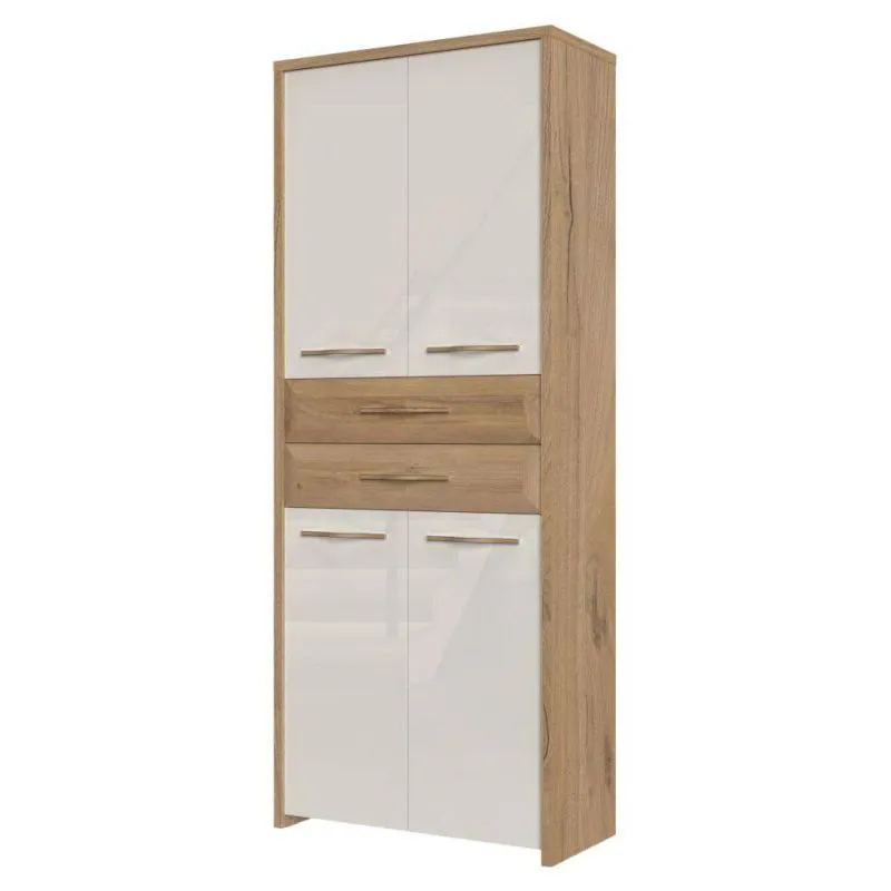 Kleiderschrank beige hochglanz Abbildung