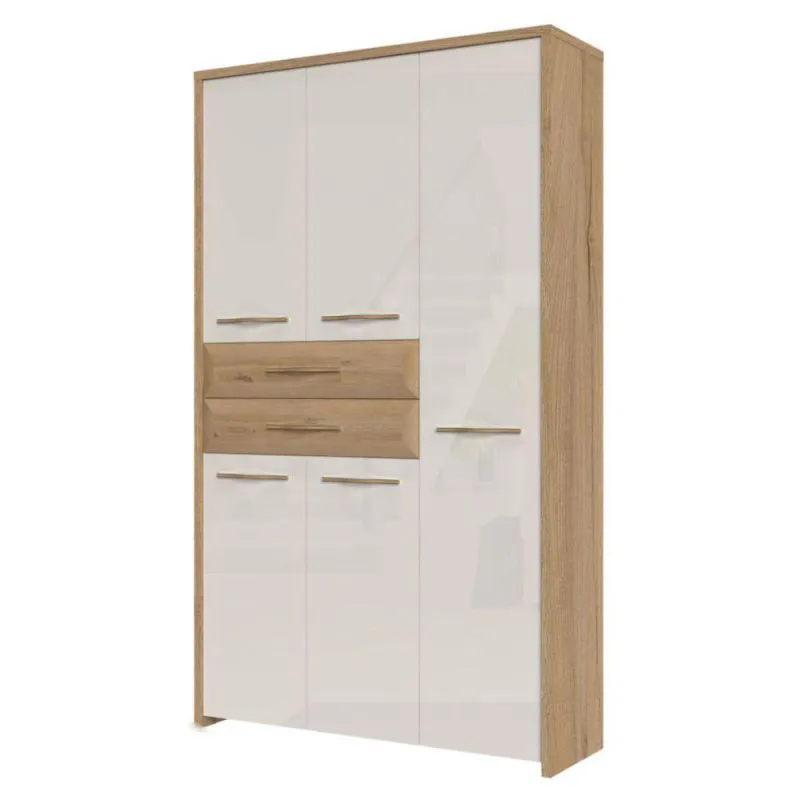 Kleiderschrank beige hochglanz Abbildung