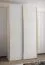Schiebetürenschrank / Kleiderschrank | 6 Einlegeböden | 6 Fächer | 245,5 x 130 x 64 cm | 2 Kleiderstangen | 2 Schiebetüren | Farbe: Weiß | Soft-Close