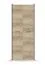Kleiderschrank / Drehtürenschrank / Kleiderschrank | Vercors 01 | Schwarz / Hellbraun | 1 Fächer | 2 Türen | 200 x 79 x 53 cm | Front in Holzoptik