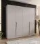 Drehtürenschrank | 4-Türig | Farbe: Kaschmir | 2 Fächer | Soft-Close-Funktion | 2 Kleiderstangen | Griffe: Kaschmir | Maße: 200 x 52 x 202 cm | Kleiderschrank | ABS-Kanten