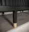 Schiebetürenschrank mit fünf Fächern Jotunheimen 54, Farbe: Schwarz - Abmessungen: 208 x 250,5 x 62 cm (H x B x T)