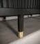 Stylischer Schiebetüreschrank Jotunheimen 164, Farbe: Schwarz - Abmessungen: 208 x 180,5 x 62 cm (H x B x T)