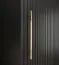 Eleganter Kleiderschrank mit 10 Fächern Jotunheimen 128, Farbe: Schwarz - Abmessungen: 208 x 180,5 x 62 cm (H x B x T)