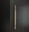 Stylischer Schiebetüreschrank Jotunheimen 164, Farbe: Schwarz - Abmessungen: 208 x 180,5 x 62 cm (H x B x T)