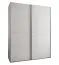 Kleiderschrank / Schiebetürenschrank | 10 Einlegeböden | 11 Fächer | 245,5 x 190 x 64 cm | 2 Kleiderstangen | 2 Schiebetüren | Farbe: Weiß | Soft-Close