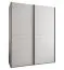 Kleiderschrank / Schiebetürenschrank | 245,5 x 200 x 64 cm | 10 Einlegeböden | 11 Fächer |2 Kleiderstangen | 2 Schiebetüren | Farbe: Weiß | Soft-Close