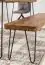 Massivholz Sitzbank mit Haarnadelbeinen, Farbe: Sheesham / Schwarz - Abmessungen: 45 x 160 x 40 cm (H x B x T), Handgefertigt & hochwertig Verarbeitet