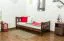 Kinderbett / Jugendbett Kiefer Vollholz massiv Nussfarben A22, inkl. Lattenrost - Abmessung 90 x 200 cm