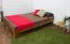 Kinderbett / Jugendbett Kiefer Vollholz massiv Eichefarben A8, inkl. Lattenrost - Abmessungen: 120 x 200 cm