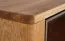 Vitrine Jussara 10, Farbe: Natur, Eiche teilmassiv – 150 x 124 x 42 cm (H x B x T)