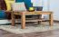 Wohnzimmertisch Eiche Massivholz Farbe: Natur 45x105x65 cm Abbildung