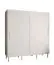 Moderner Kleiderschrank mit zwei Kleiderstangen Jotunheimen 105, Farbe: Weiß - Abmessungen: 208 x 200,5 x 62 cm (H x B x T)
