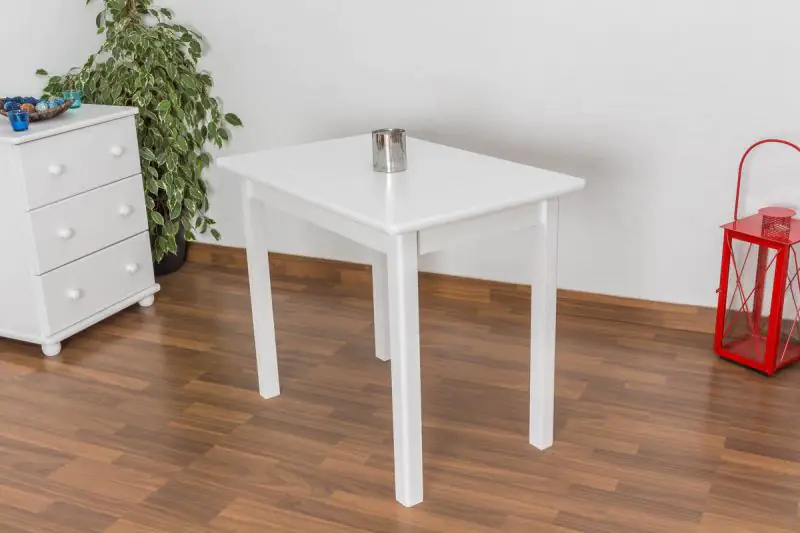 Tisch 60x90 cm, Farbe: Weiß Abbildung