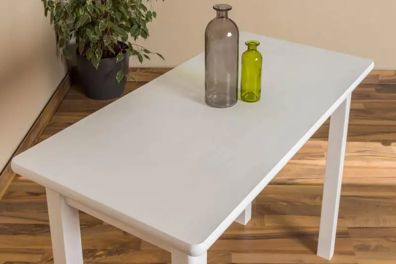 Tisch 50x100 cm, Farbe: Weiß Abbildung