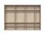 Drehtürenschrank mit LED-Rahmen Neiafu 81, Farbe: Kaschmir, Soft-Close-Funktion, Maße: 226 x 322 x 60 cm, vier Kleiderstangen, zwölf Einlegeböden