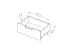 Zwei Nachtkommoden mit jeweils einer Schublade Jendouba 03 | Farbe: Kastanie / Anthrazit | Soft-Close-Funktion | inkl. LED-Beleuchtung | Maße: 102 x 48 x 39,5 cm