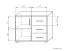 Kommode Curug 08, Farbe: Eiche / Buche hell - Abmessungen: 74 x 90 x 44 cm (H x B x T)