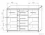 Kommode Pamulang 10, Farbe: Sonoma Eiche - Abmessungen: 91 x 122 x 40 cm (H x B x T)