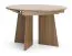 Esstisch ausziehbar | runder Speisetisch | 120-160 x 120 x 76 cm | ausziehbar auf 160 cm | Esszimmertisch | Farbe Nuss | ABS-Kanten | Belladere 09