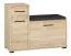 Sitzbank mit Stauraum / Schuhschrank Vacaville 06, Farbe: Sonoma Eiche hell - Abmessungen: 68 x 90 x 34 cm (H x B x T), mit 2 Türen, 1 Schublade und 4 Fächern