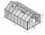 Gewächshaus Chicoree XL15, HKP 6 mm, Grundfläche: 14,5 m² - Abmessungen: 500 x 290 cm (L x B)